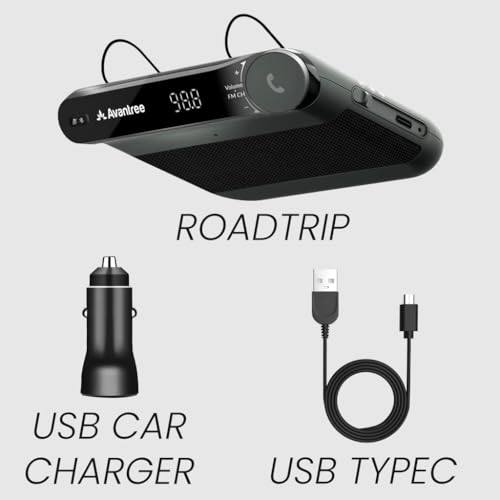Avantree Roadtrip Bluetooth Car Speaker & FM Transmitter