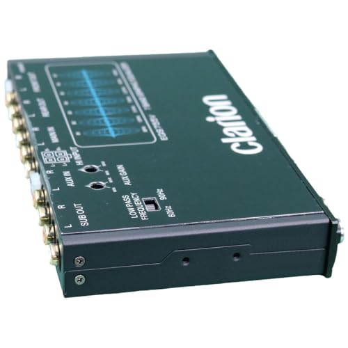 Clarion EQS755V 7-Band Car Audio Equalizer & Crossover