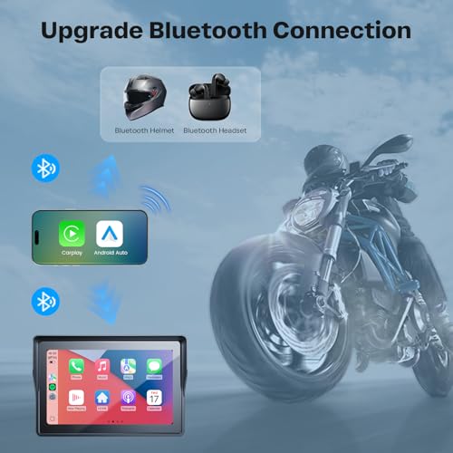 WonVon Motorcycle CarPlay & Android Auto Navigation Display