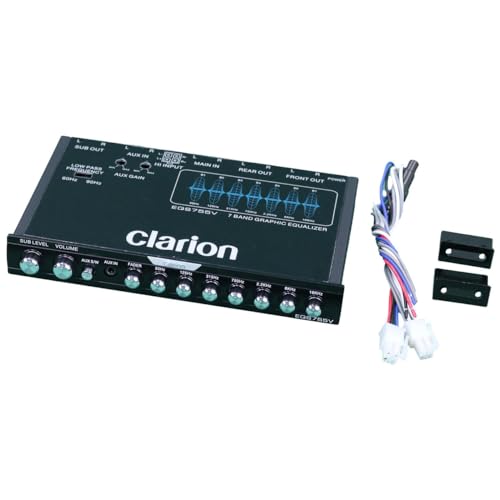 Clarion EQS755V 7-Band Car Audio Equalizer & Crossover