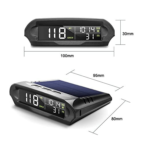 Mulcort Solar GPS Head-Up Display with Digital Speedometer