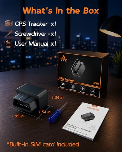 OBD-II Real-Time GPS Vehicle Tracker with No Monthly Fee
