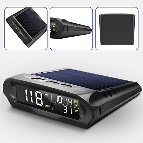 Mulcort Solar GPS Head-Up Display with Digital Speedometer