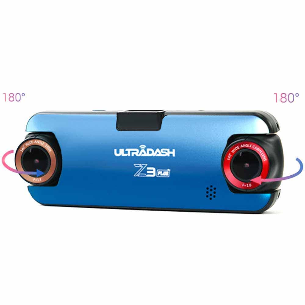 UltraDash Dual-Lens Dash Cam with GPS Magnetic Mount