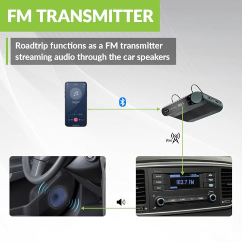 Avantree Roadtrip Bluetooth Car Speaker & FM Transmitter
