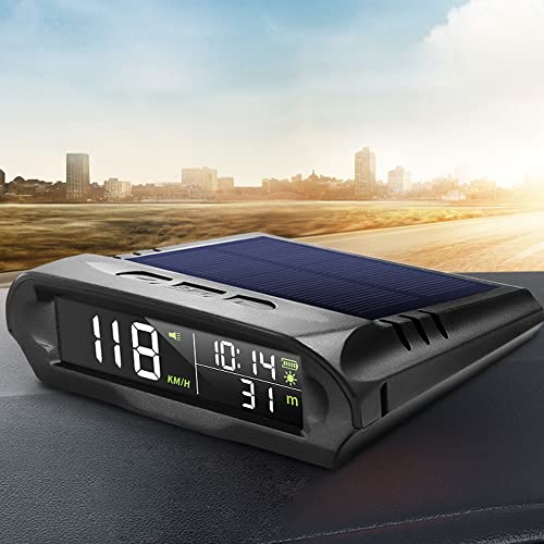 Mulcort Solar GPS Head-Up Display with Digital Speedometer