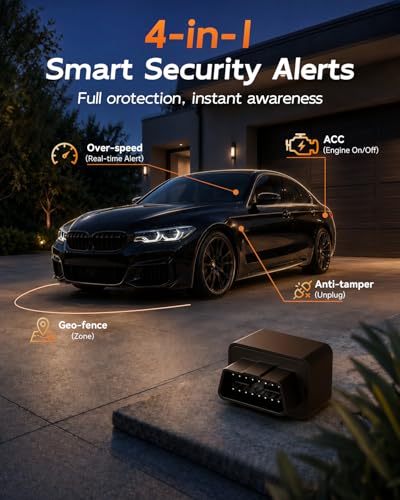 OBD-II Real-Time GPS Vehicle Tracker with No Monthly Fee