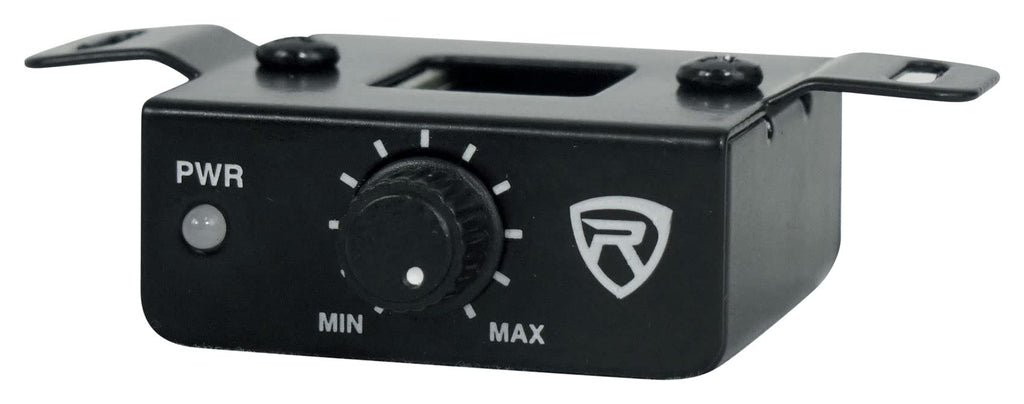 Rockville Slim Under-Seat Powered Subwoofer with Built-In Amp