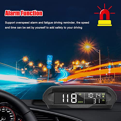 Mulcort Solar GPS Head-Up Display with Digital Speedometer