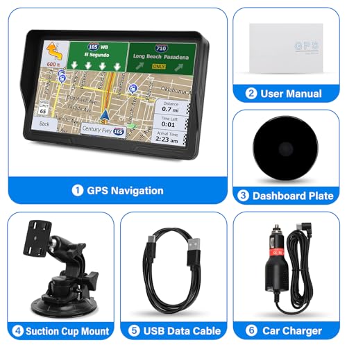 9-Inch GPS Navigator for Car, Truck & RV with 2026 Maps