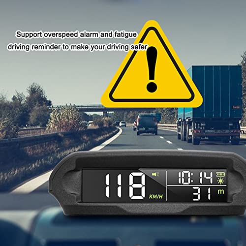 Mulcort Solar GPS Head-Up Display with Digital Speedometer