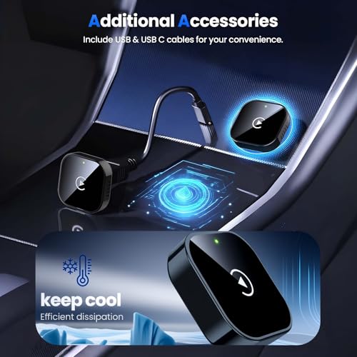 Yizro 2026 Wireless CarPlay Adapter for iPhone & Android