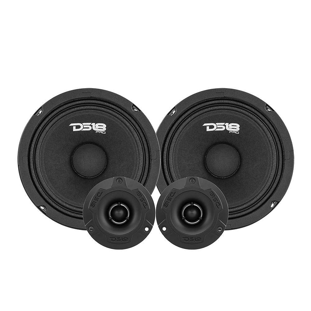 DS18 PRO-X6.4BMPK 6.5-Inch Midrange Speaker & Tweeter Kit