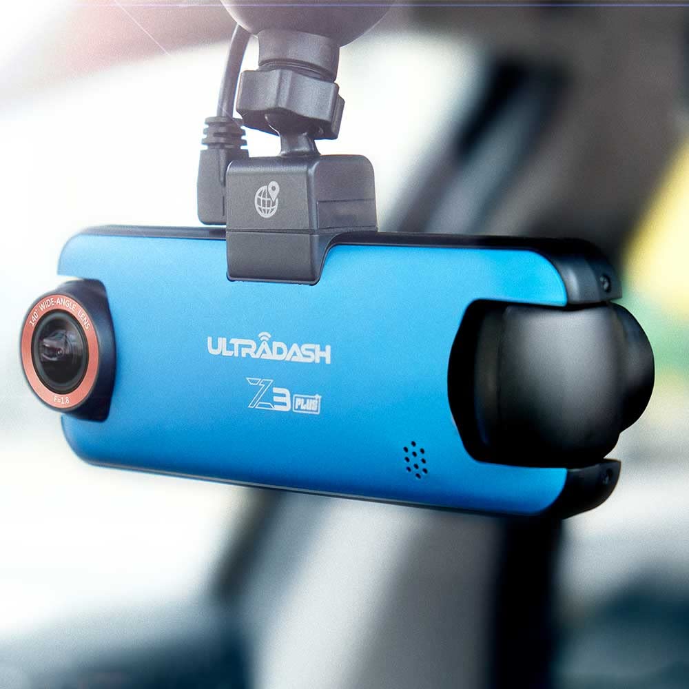UltraDash Dual-Lens Dash Cam with GPS Magnetic Mount