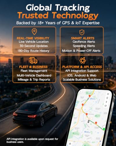 OBD-II Real-Time GPS Vehicle Tracker with No Monthly Fee