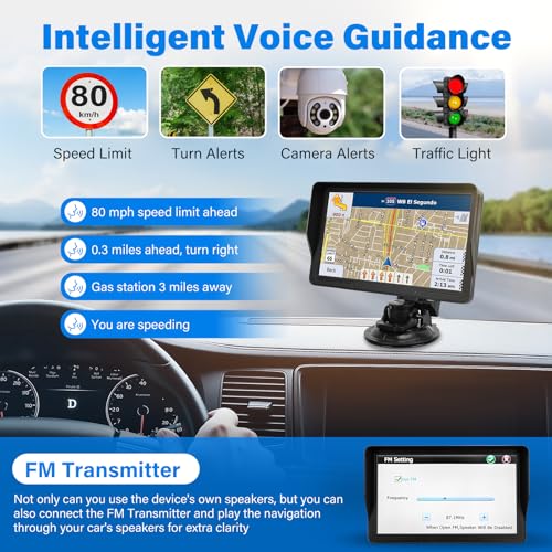 9-Inch GPS Navigator for Car, Truck & RV with 2026 Maps