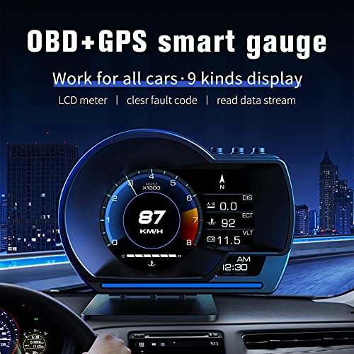 wiiyii P6 OBD2 GPS Head-Up Display & Smart Car Gauge