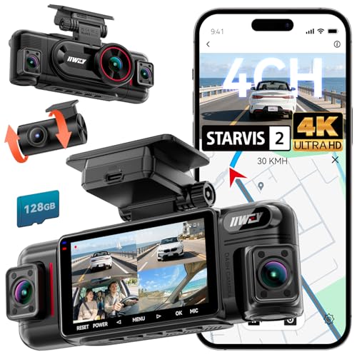IIWEY N6 PRO 4K STARVIS 2 4-Channel 360° Dash Cam