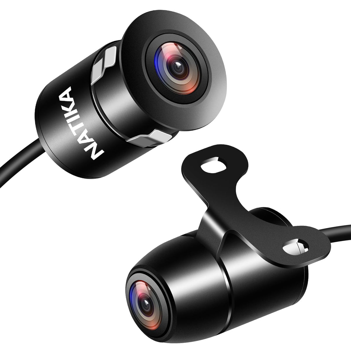 NATIKA 720P AHD Night Vision Backup Camera with Dual Mount
