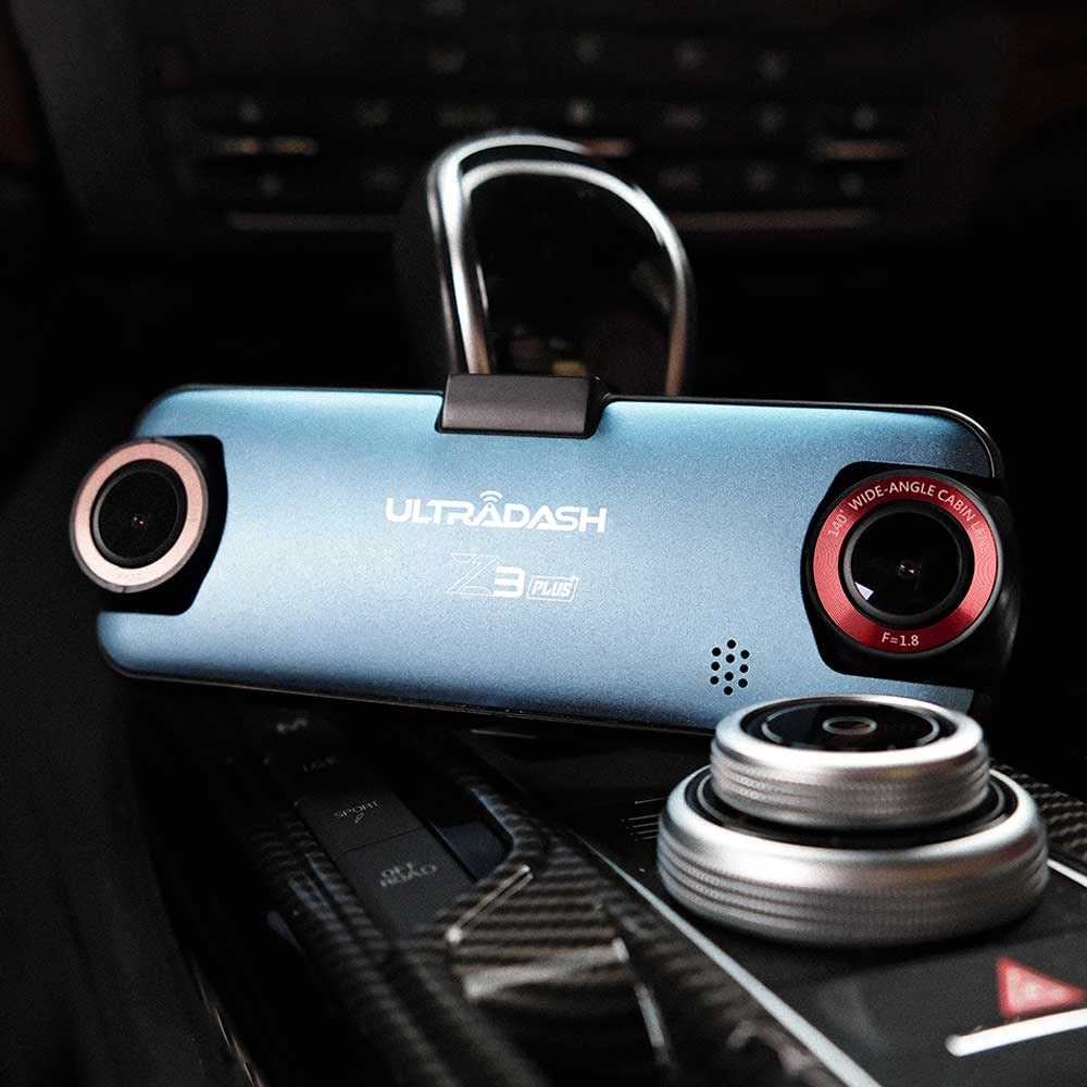 UltraDash Dual-Lens Dash Cam with GPS Magnetic Mount