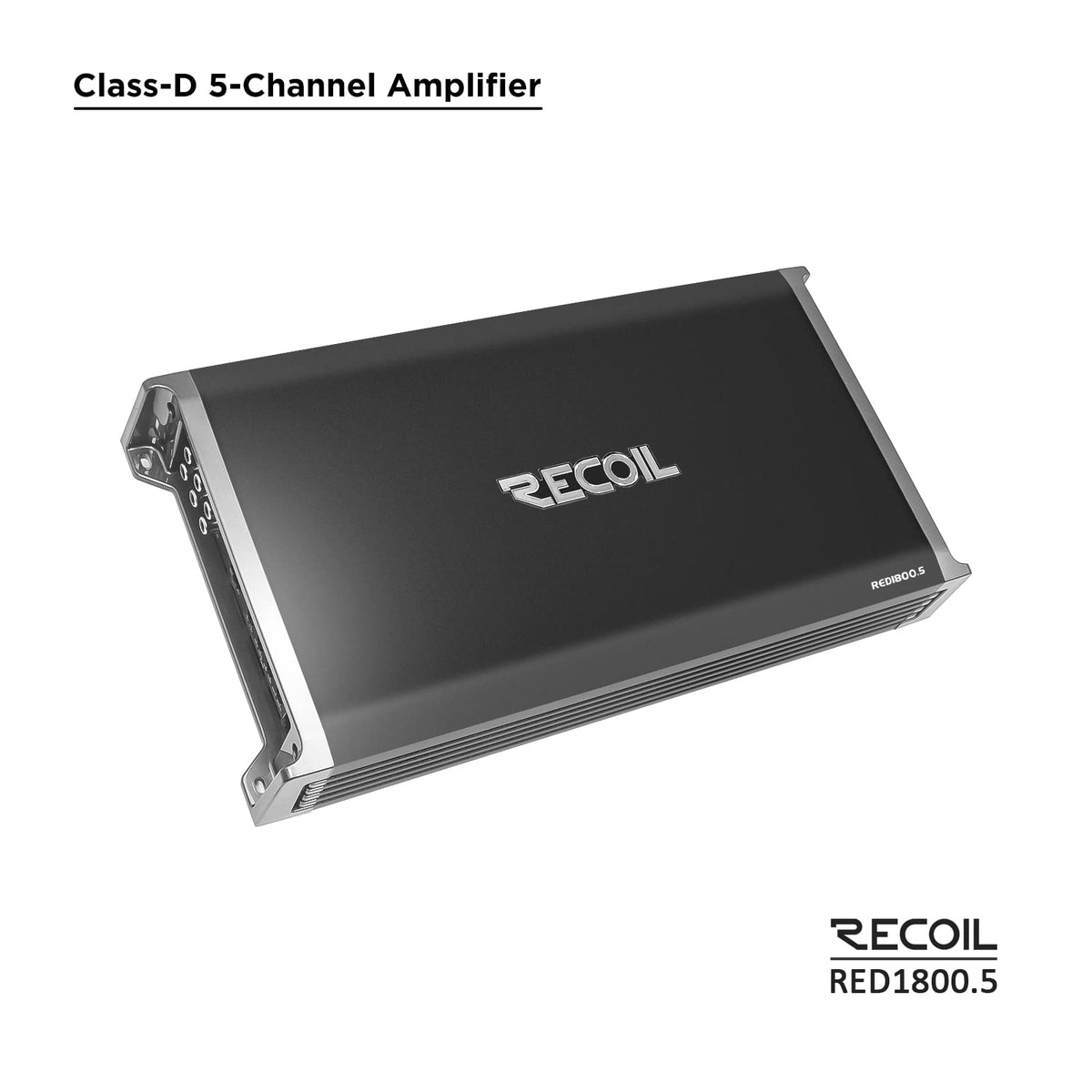 Recoil RED1800.5 1800W 5-Channel Class-D Car Amplifier