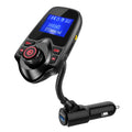 Bluetooth FM Transmitter & Car Audio Adapter - Black