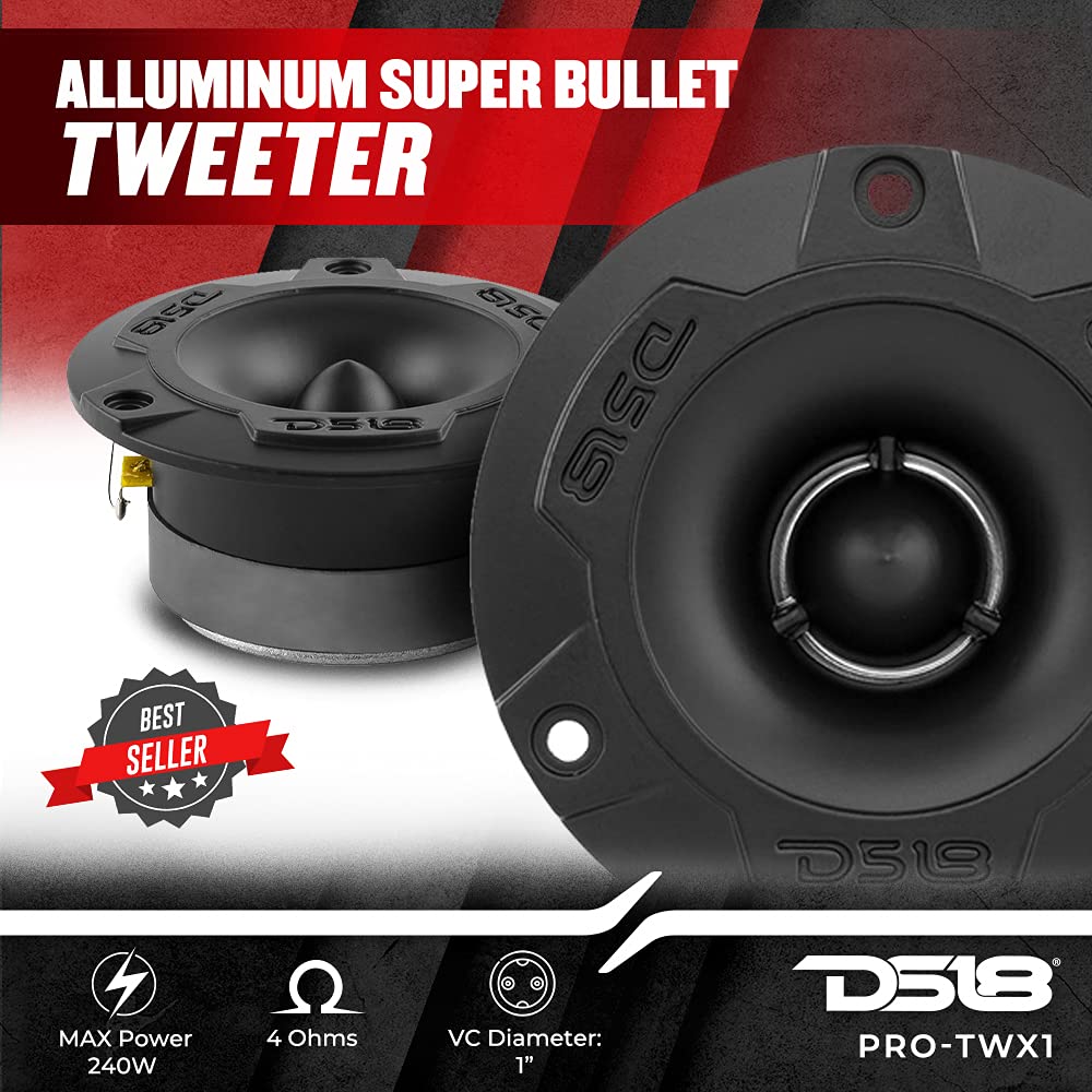 DS18 PRO-X6.4BMPK 6.5-Inch Midrange Speaker & Tweeter Kit