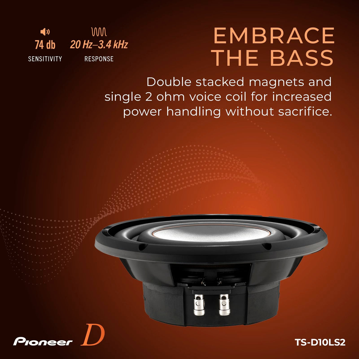 Pioneer TS-D Series High-Power Car Audio Subwoofer