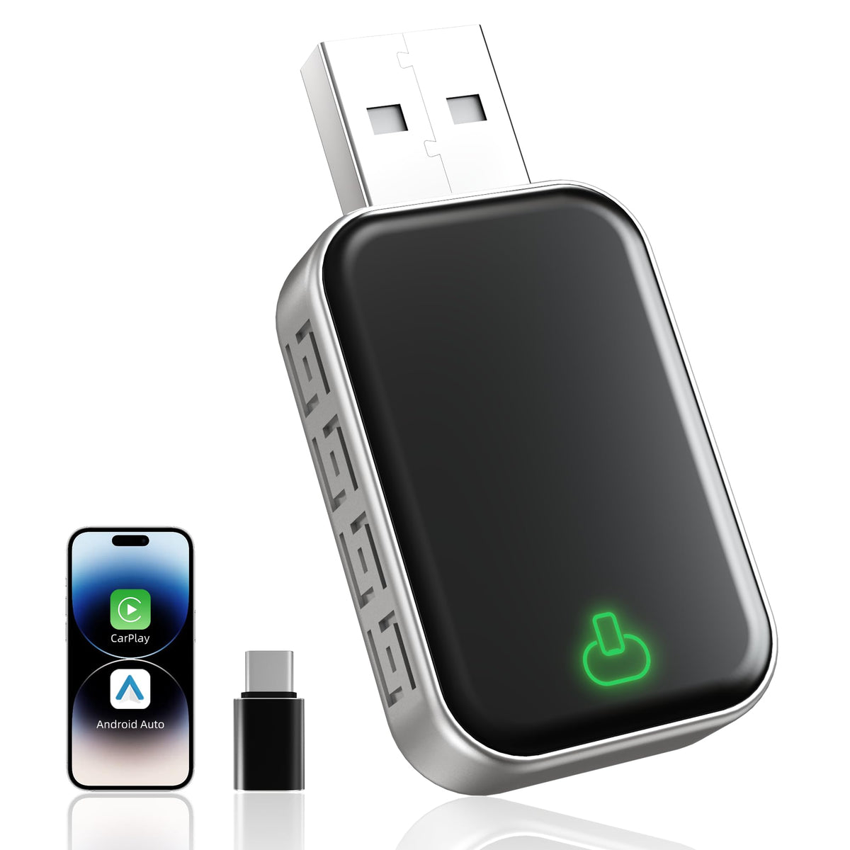 TAB0E Mini Wireless CarPlay Adapter for Apple iPhone