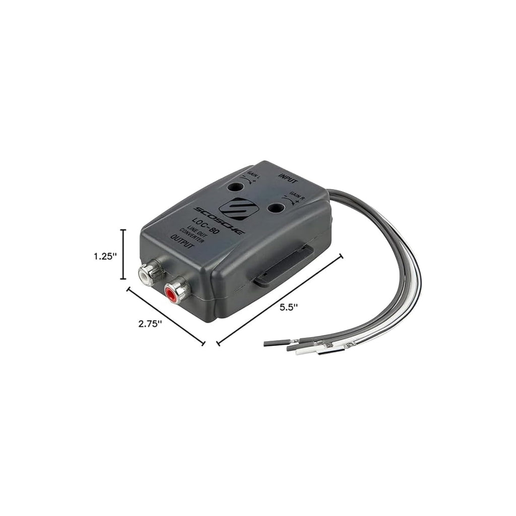 Scosche Adjustable Line Output Converter for Car Amplifiers