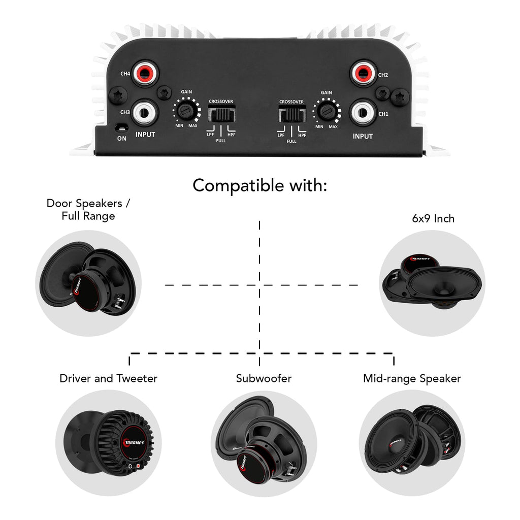 Taramps TS 400x4 400W 4-Channel Class-D Car Amplifier