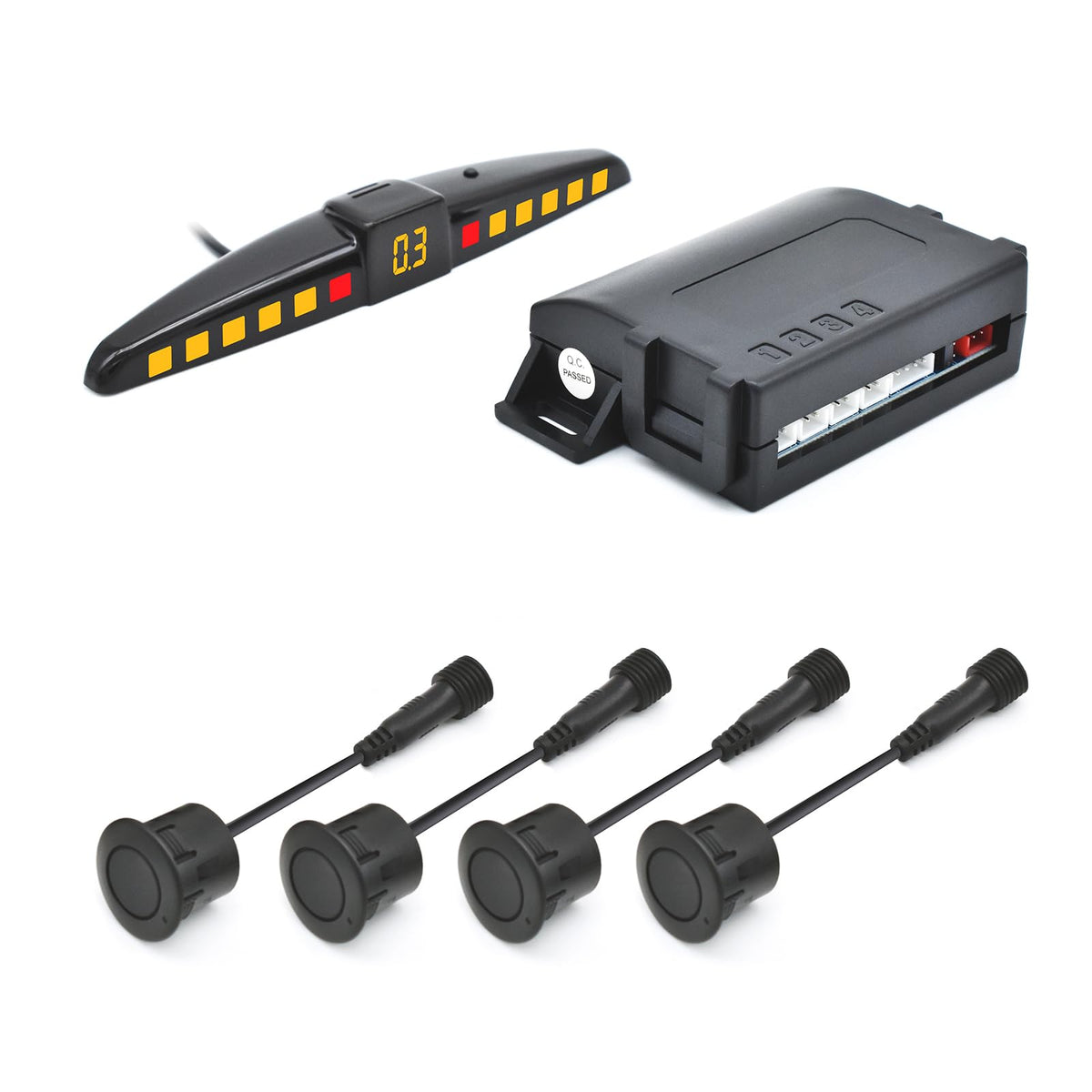 Promata PS02 Rear Parking Sensor Kit with 4 Sensors & Buzzer