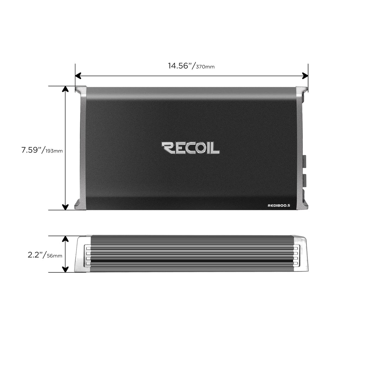 Recoil RED1800.5 1800W 5-Channel Class-D Car Amplifier