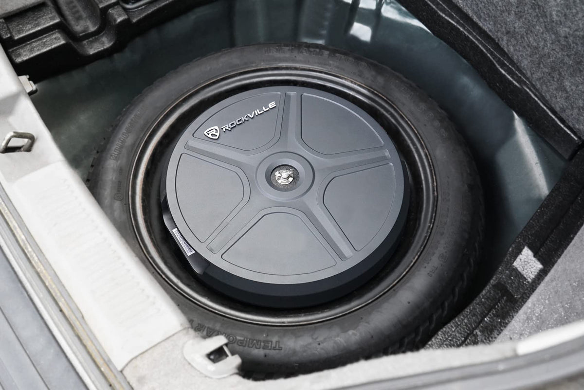 Rockville RockGhost V2 800W 11-Inch Spare Tire Subwoofer