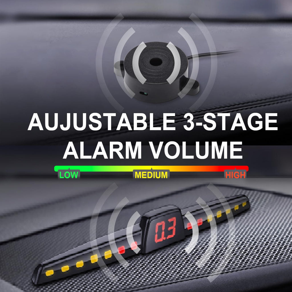 Promata PS02 Rear Parking Sensor Kit with 4 Sensors & Buzzer