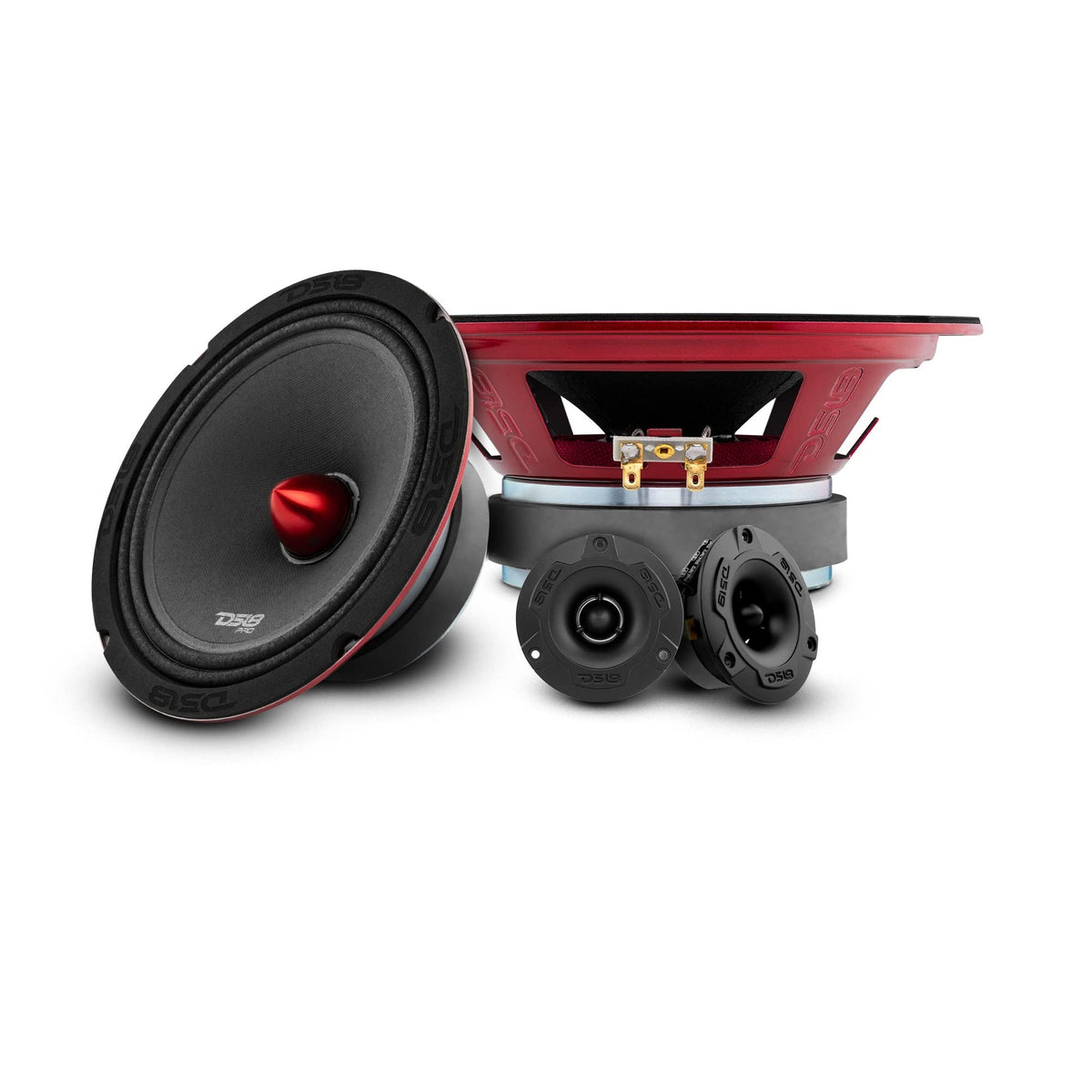DS18 PRO-X6.4BMPK 6.5-Inch Midrange Speaker & Tweeter Kit