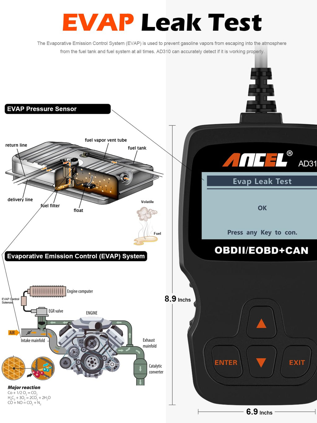 ANCEL AD310 OBD2 Scanner & Engine Fault Code Reader