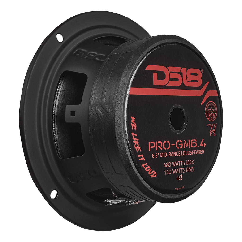DS18 PRO-X6.4BMPK 6.5-Inch Midrange Speaker & Tweeter Kit