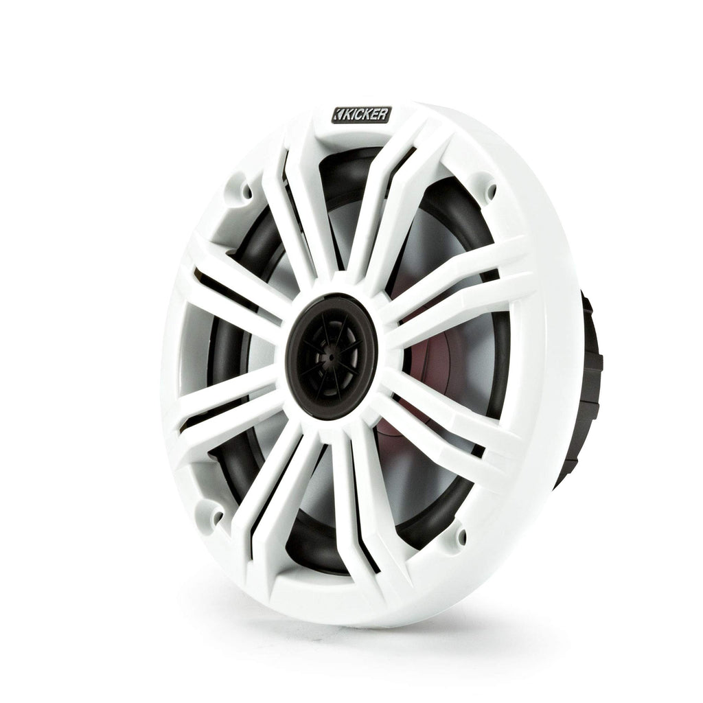 KICKER 6.5-Inch White Marine OEM Replacement Speakers 4-Pack