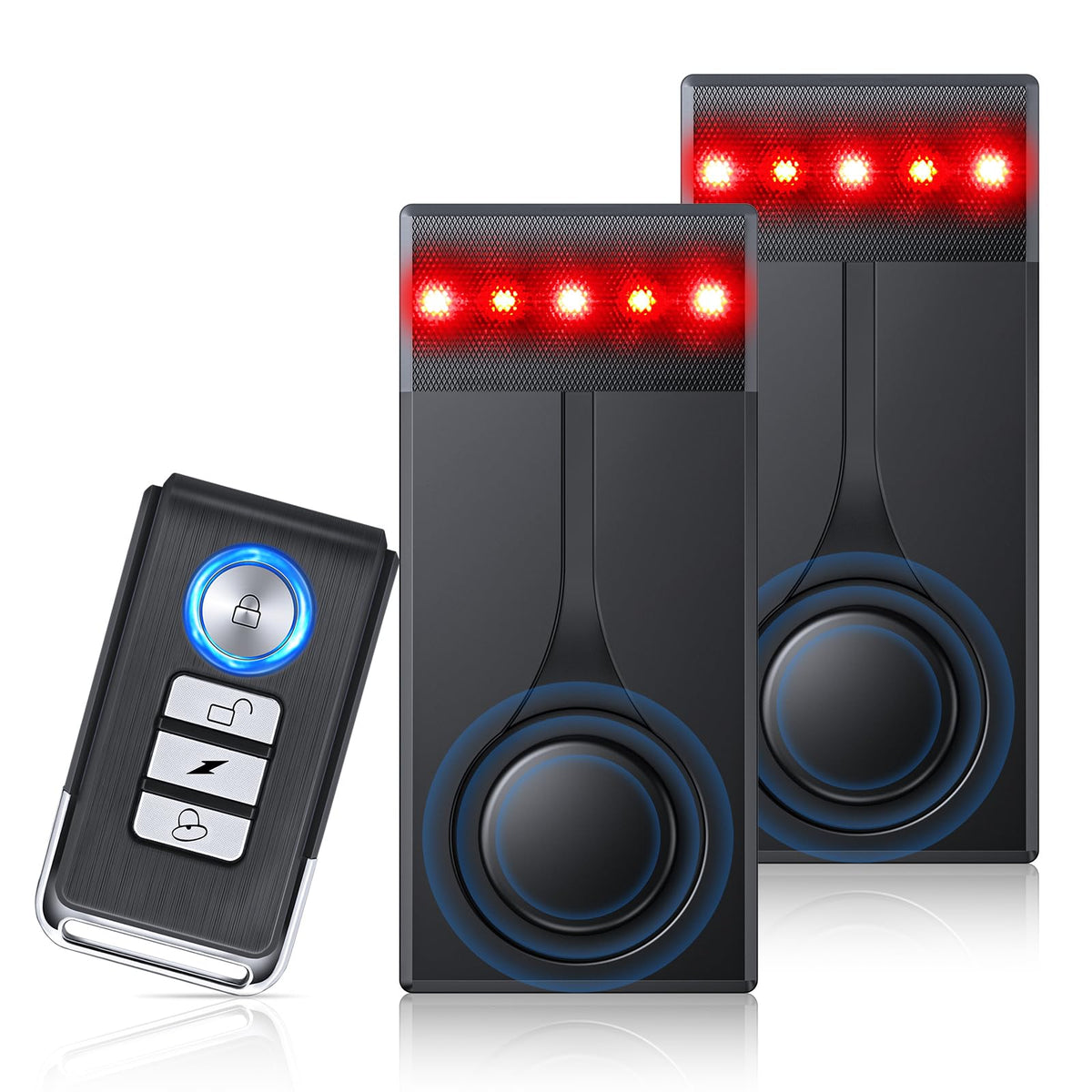 108dB Car Alarm System with Vibration Sensor & Remote