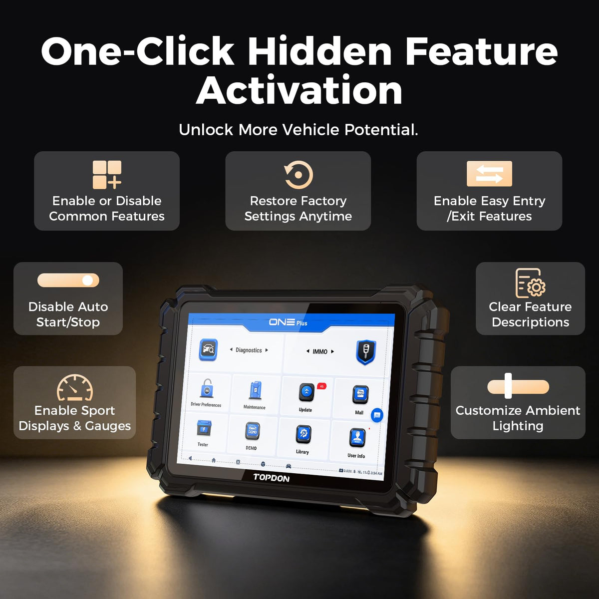 TOPDON Bidirectional OBD2 Scanner with ECU Coding
