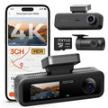 70mai T800E 4K 3-Channel Dash Cam with GPS & Wi-Fi 6