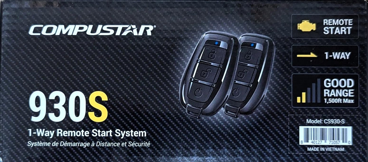 Compustar CS930-S 1-Way Remote Start & Keyless Entry Kit