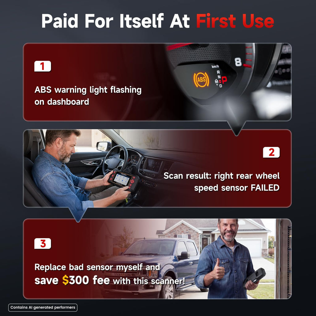 FOXWELL NT604 Elite OBD2 Scanner for ABS SRS & Transmission