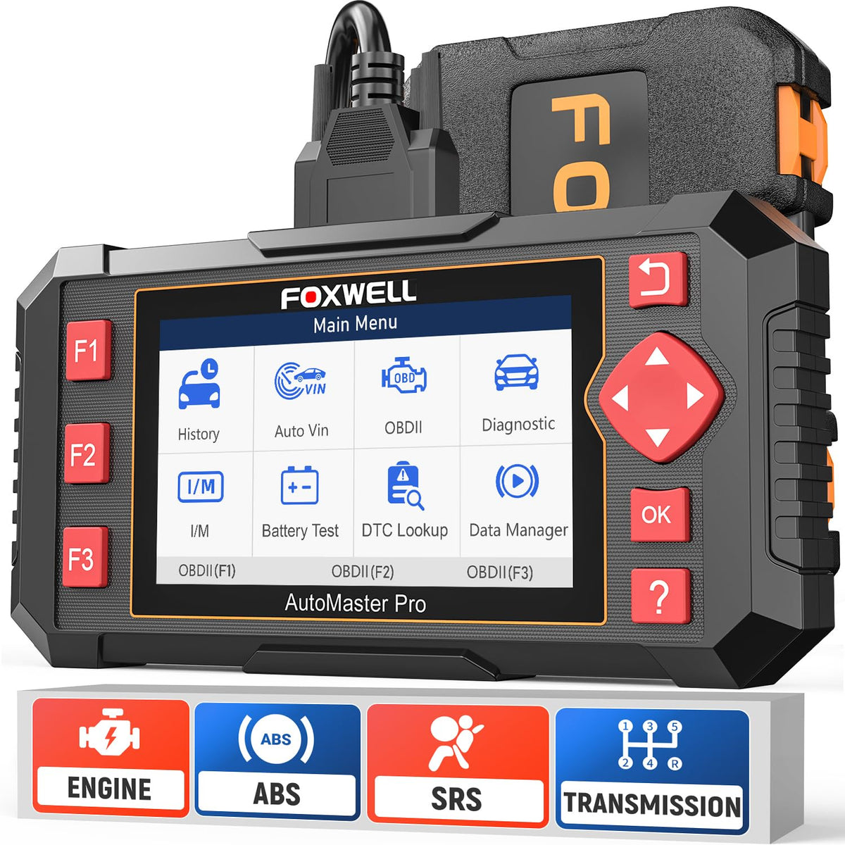 FOXWELL NT604 Elite OBD2 Scanner for ABS SRS & Transmission