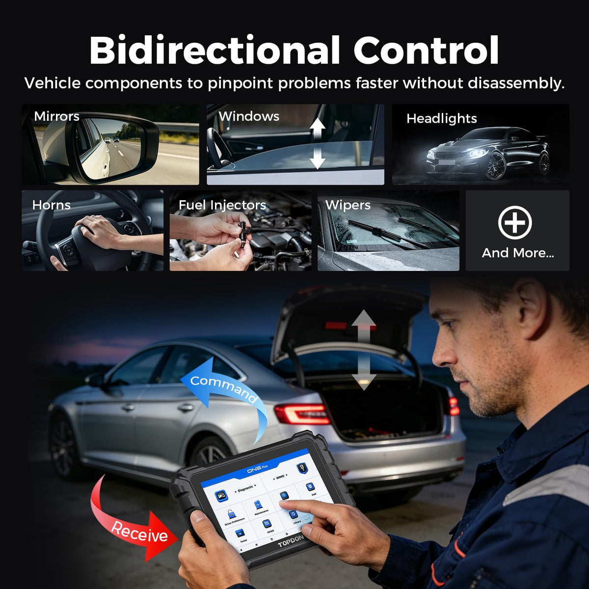 TOPDON Bidirectional OBD2 Scanner with ECU Coding