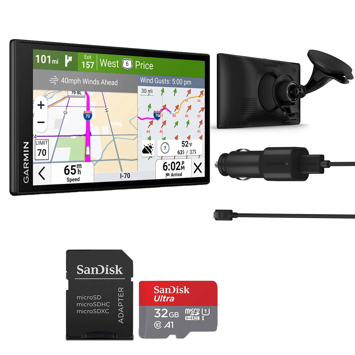 Garmin dēzl GPS Truck Navigator & Travel Bundle
