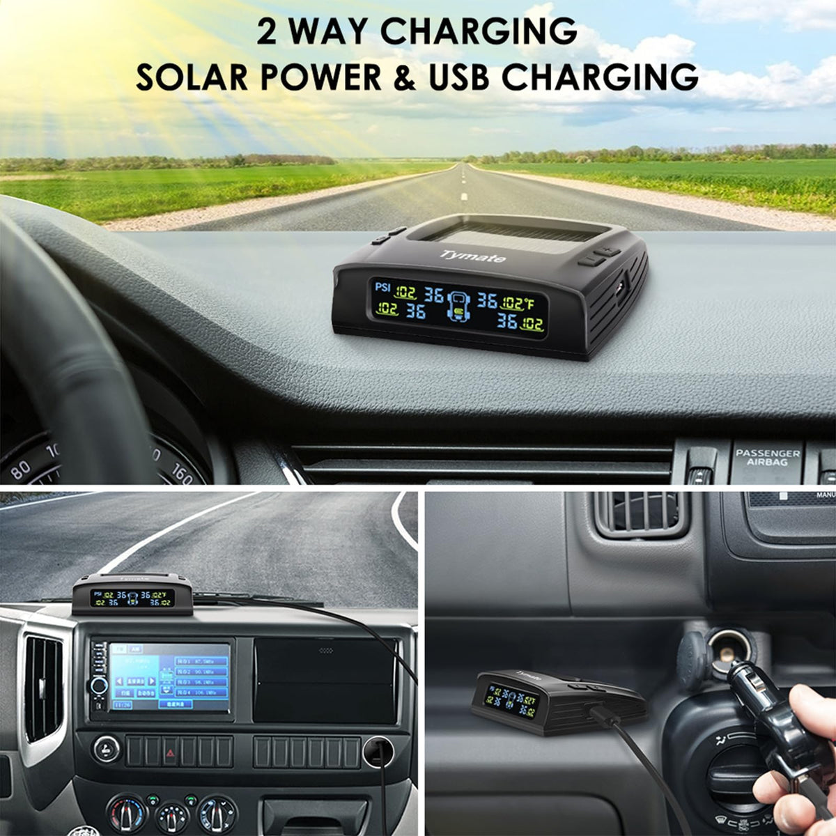 Tymate TM2 Tire Pressure Monitoring System with Display