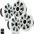 KICKER 6.5-Inch White Marine OEM Replacement Speakers 4-Pack