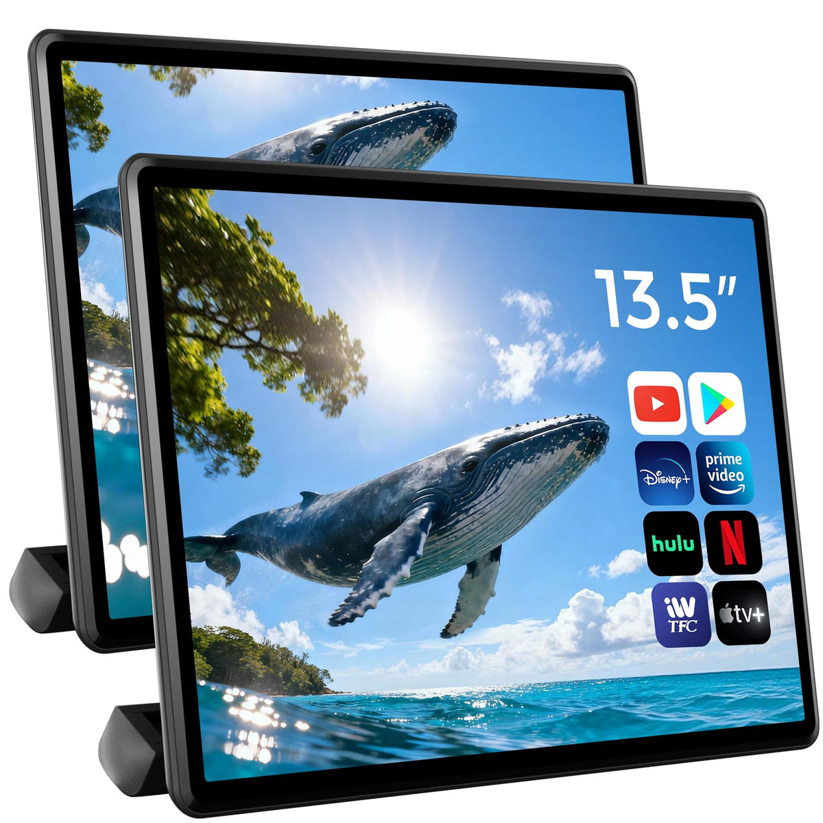 13.5-Inch Android Headrest Monitor with 5G WiFi & HDMI